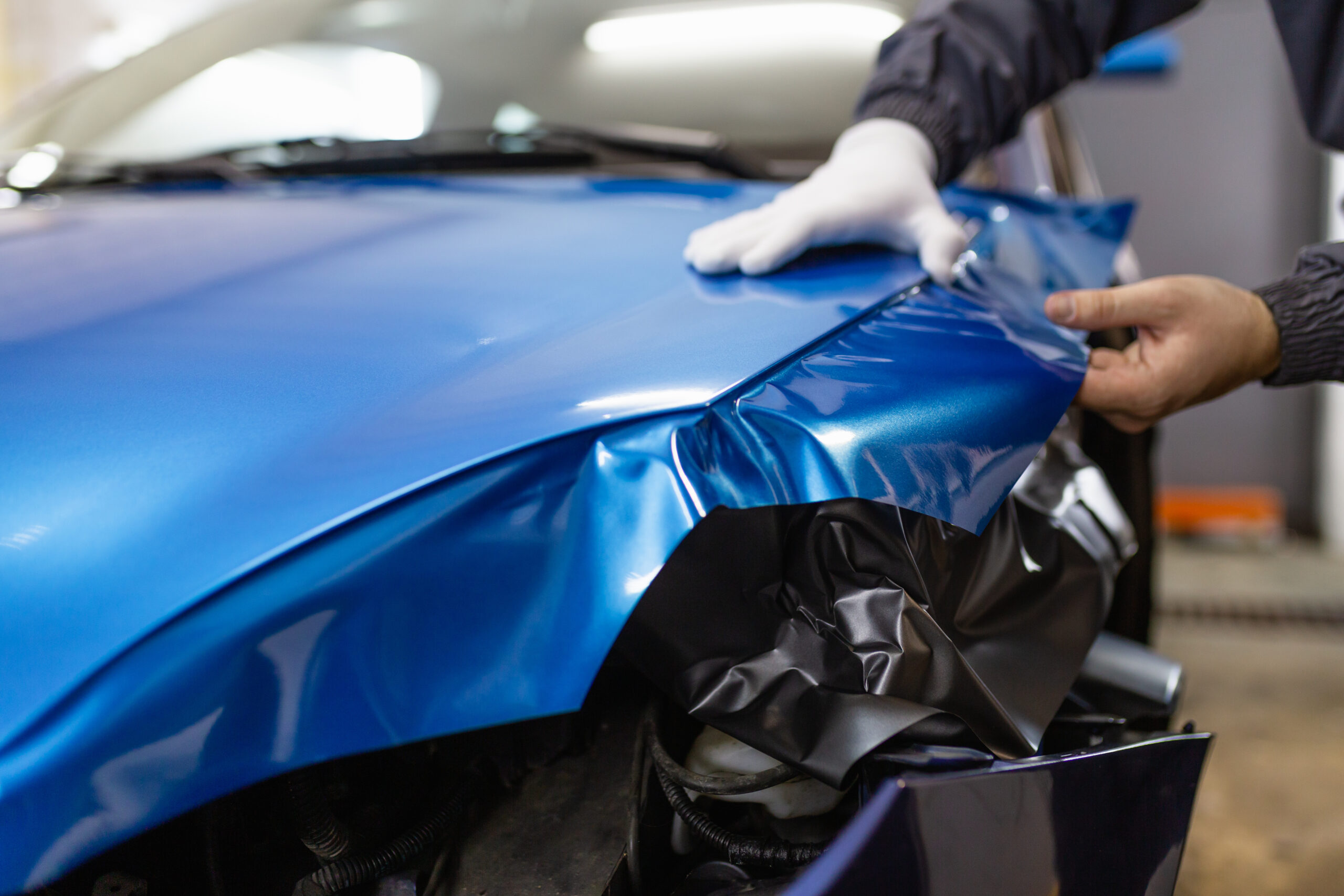 Car vinyl wrap process