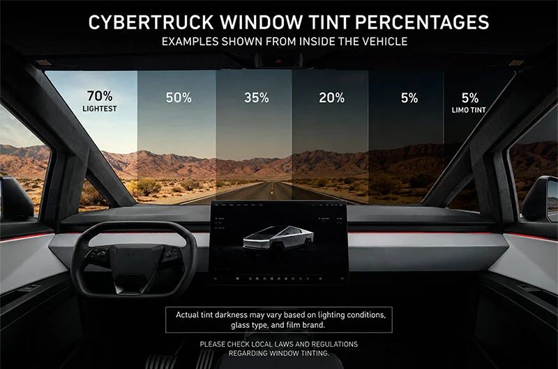 Cybertruck window tint in Las Vegas, NV