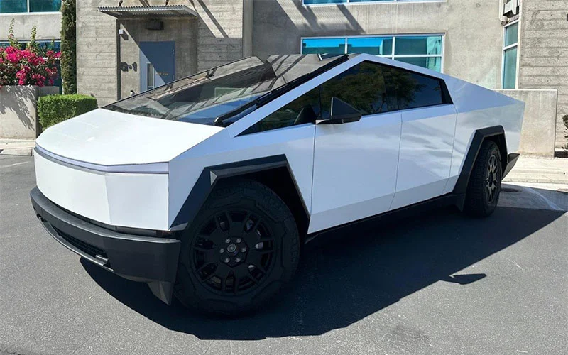 White Cybertruck
