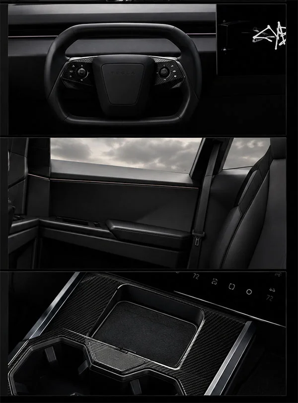 Black Cybertruck Interior Customization