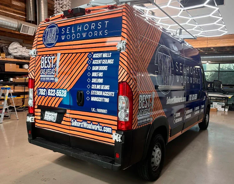 Custom van wrapping